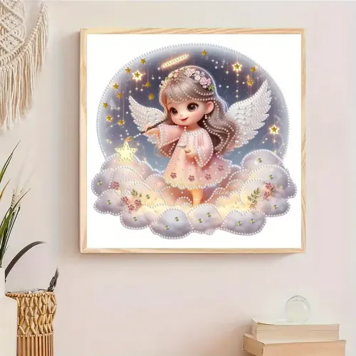 Angel Girl Elmas Boyama Kiti - Zəriflik və Möhtəşəmlik Sizin Əsərinizdə