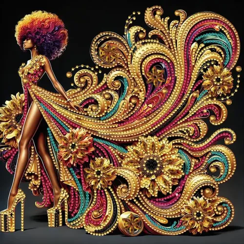 Brilliant Black Lady Almaz Boyama Kiti - Zəriflik və İncə Sənət Bir Arada!