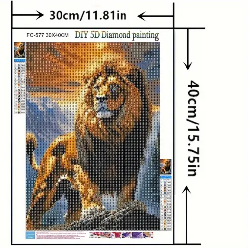Şir - Qürur və Güc Simvolu 5D Almaz Boyama Kiti
