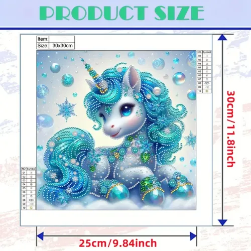 Unicorn Almaz Boyama Seti - Rəngarəng və Parlaq 5D Mozaik Sənəti!
